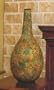 Poly With Green Mosaic Glass Finish 22 Inch Vase