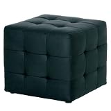 from LHS CUBE Black Faux Leather Pouffe Footstool Stool Chair