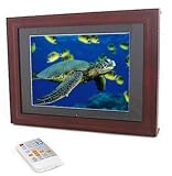 Bluetrade - Cadre Photo/video/musique Numerique 10,4pouces (26.42 cm - resolution 800x600) avec cadre en bois - Memoire interne 256Mo