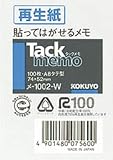 KOKUYO ��-1002-W ���å���� �Ρ��ȥ�����A8���������� 74X52mm100����