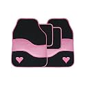 Sexy Pink Heart Car Mats for the Girls