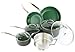 New ORGREENIC 10-Piece Anodized Green Non Stick Kitchen Cookware Set Pans Pots