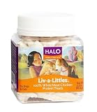 Halo Liv-a-Littles, 100% Freeze Dried White Meat Chicken Protein Treats 2.2 oz Pack of 6