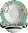 BonJour 4-Piece Dinnerware Fruitful Nectar Porcelain Soup/Pasta Bowl Set