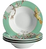 BonJour 4-Piece Dinnerware Fruitful Nectar Porcelain Soup/Pasta Bowl Set