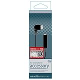 スマートフォン用 microUSB→φ3.5ステレオミニジャック 変換アダプタ F51-micro-03-BK