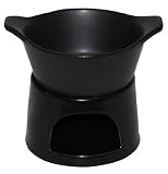 エムズスタイル チーズフォンデュセット ソースポット16cm ブラック MS-30019