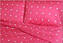 Sin in Linen Skulls and Stars Sheet Set, Full, Pink
