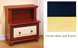Alligator I6302 - XX Treasures Nightstand Finish: Denim Blue / Butter