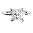 .30 CT D VS1 PRINCESS DIAMOND SOLITAIRE 14K WHITE GOLD