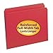 Smead File Folder, Reinforced Straight-Cut Tab, Letter Size, Red, 100 per Box (12710)