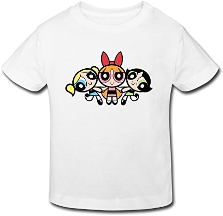 BOAO Baby Toddler The Powerpuff Girls Animation Boys/Girls T-shirt Age 2-6 White 5-6 Toddler