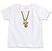 The Spunky Stork Gold Chain Pacifier Organic Cotton Toddler T-Shirt (2T)