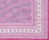 ShalinCraft Bed Sheet Flat Sheets - Block Print Interior Decoration Queen Size (bshtd553)