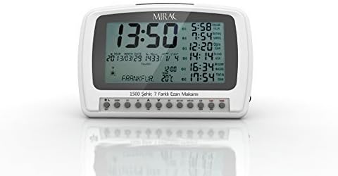 MIRAC Azan Prayer Nimaz Clock, Islamic Table Adhaan Reminder / Gebetsuhr / Otomatik Ezan Saati by RealMedia Marketing GmbH