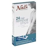 Nads Hair Removal Strips for Men, Cooling Peppermint, 24 strips (Pack of 2)