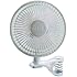 Lasko #2004W 6-Inch 2-SPEED White Clip Fan