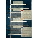 Momeni, Inc. New Wave 8 x 11 New Wave Navy Area Rug