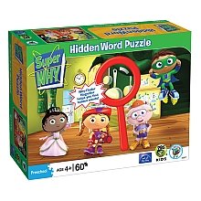 Super Why In the Kitchen 60 pc Hidden Word Jigsaw Puzzle