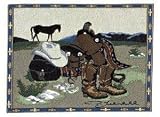 Set of 2 Cowboy Gear Western Theme Decorative Placemats 12 x 17