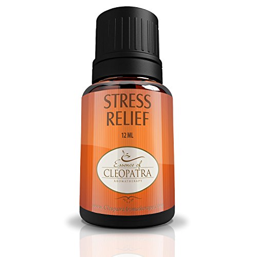 **SUMMER SALE! SAVE 25%** NATURAL Stress Relief Remedy from Essence of Cleopatra Aromatherapy - Formulated by a Pharmacist - 100% Natural - Pure & Highest Quality Aromatherapy Remedy Available - (Made with Chamomile Roman, Ylang Ylang, Bergamot, Lavender, & Vetivert) - 12mL size - 100% Money Back Guarantee!