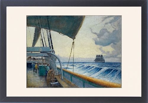 Framed Prints of The Cutty Sark from the deck of the Birkdale from National Maritime Museum