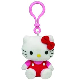 TY Beanie Babies Hello Kitty Keychain