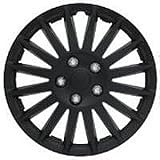 Pilot Automotive WH521-15C-B Indy Wheel Cover - Matte Black - 15 Inch