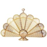 Uniflame Medium Polished Brass Shell Fan Screen
