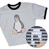 Linux Tux Penguin Ringer T-shirt