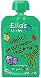 Ella's Kitchen Organic Stage 2, Apples Green Beans + Raisins, 3.5 Ounce (Pack of 6)