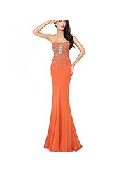 Strapless  Chiffon Evening Dress/Wedding Party Dress  With Rhinestones