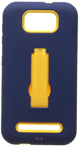 Aimo Wireless Progressive Guerilla Armor Case with Built-in Kickstand for BLU Studio 5.5 D610A - Retail Packaging - Black/Navy Blue