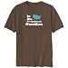 T-Shirt Brown " In The Usa It Is Spoken In Ossetian " Languaje