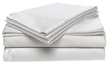 Venus 800-Thread-Count 100% Cotton Queen Sheet Set, White