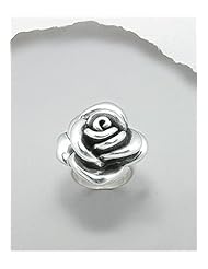 Flower Ring In 92.5 Sterling Silver