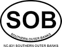 Southern Outer Banks (SOB) Oval Bumper Sticker