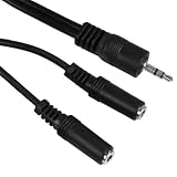 Produkt-Bild: mumbi Audio Klinke Y-Kabel / Verteiler 3,5mm Klinken-Stecker Stereo an 2 x 3,5 mm Klinken Buchse mit ca 20cm 0.2m