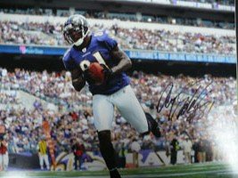 Signed Boldin, Anquan (Baltimore Ravens) 11x14 Photo