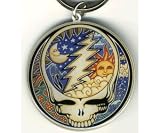 Steal Your Face Art Keychain by Dan Morris ~ Grateful Dead Steal Your Face Celestial Keychain by