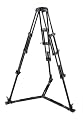 Manfrotto 545GB Two Stage Professional Video Tripod with Floor Level Spreader (Black)