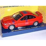 HONDA CIVIC COUPE SI STREET RED 1/24 MOTORMAX MOTOR MAX MODEL CAR'