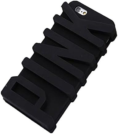 kangweichuang Iphone 7 plus Victoria's Secret PINK letters Case,Black 3D Victoria's Secret PINK Big letters Back Cover Back Cover Soft Silicone Case for Apple iPhone 7 plus/7s plus