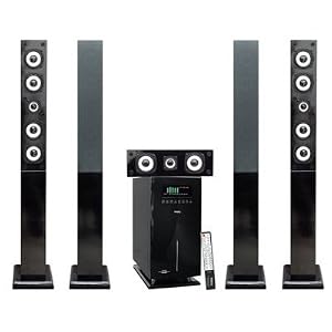5.1 Channel Home Theater System for HDTV, Ipod, Xbox, PS3, Xbox, Gamecube and WII With Wireless 2.4Ghz Rear Speakers