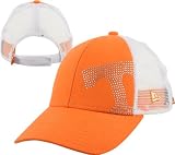 Tennessee Volunteers Women's New Era Jersey Shimmer Adjustable Trucker Mesh Strapback Hat