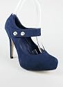 Hidden Platform Suede Maryjane Heel