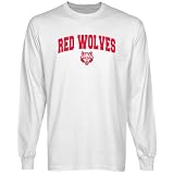 Arkansas State Red Wolves White Logo Arch Long Sleeve T-shirt