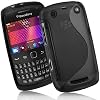 Supergets� Blackberry Curve 9360 TPU Hydro Gel Case Covers, Screen Protector And Polishing Cloth - Black