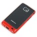 【全10色】Samsung GALAXY S2 SII SC-02C用バンパー ギャラクシー S2 ケースカバー　ブラック+レッド　Plastic Bumper for GALAXY S2 SII SC-02C 液晶保護フィルム付　(1591-1)