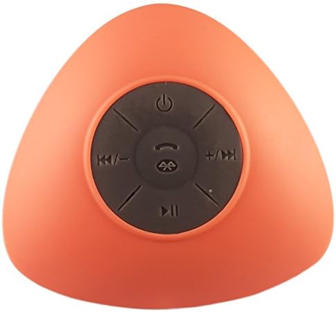 Triangle Mini Wireless Waterproof Bluetooth Shower Speaker Hands Free Speaker for iPhone/iPad/Cellphones - ORANGE/PINK